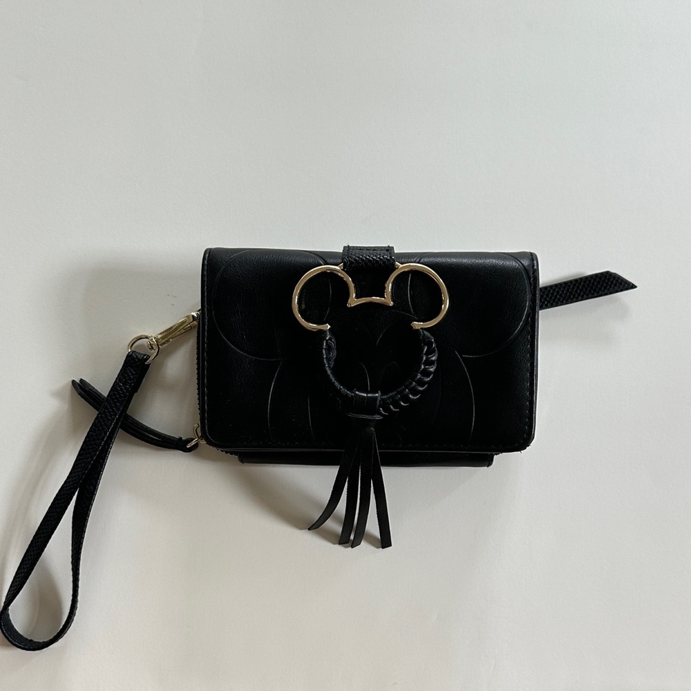 Disney Black Clutch with Gold Accent